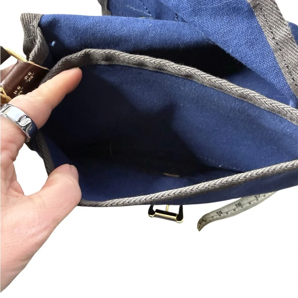 Duluth‎ Pack Medium Deluxe Shell Purse - Navy Leather Blue